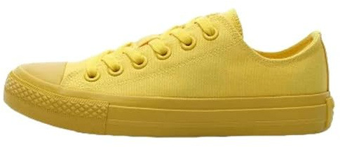 Segeltuchschuhe für Damen Herren Und Damen Canvas Schuhe Zitronengelb Alle Schwarz Rein Weiß Größe 35-44 Einfache Stil-Gelb-41