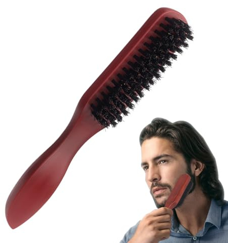 MUNZE 1 Stück Sleek Bun Bürste Teasing Hair Brush Boar Bristle Hair Brush Tail Comb, Haarbürsten Mit Wildschweinborsten Weiche Naturborsten Für Haar Und Bart Styling