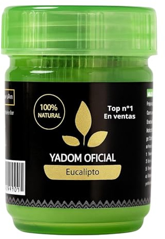 Inhalador Nasal Tailandia | Yadom | Fabricado con Hierbas, Plantas Naturales y Aceite de Mentol | Esencia de Eucalipto con un Efecto Refrescante