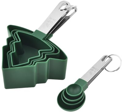 Juego De Tazas Y Cucharas Medidoras Para Repostería - Cuchara Medidora Precisión para Ingredientes | Utensilios Cocina Medición Exacta para Repostería Bebidas Líquidos y Secos
