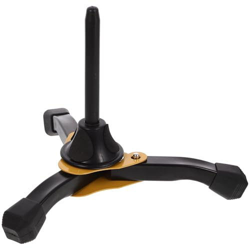 POPETPOP Soporte para Clarinete de Color Amarillo Soporte Plegable para Instrumentos Musicales para Clarinete para Practicar Casa