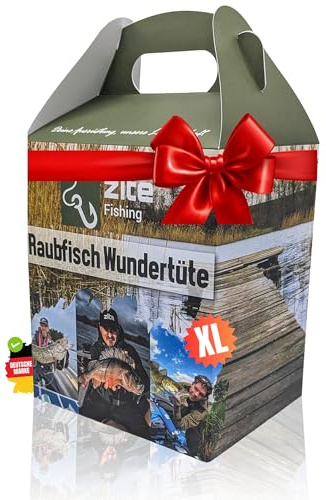 Zite Fishing Wundertüte Raubfisch XL | Geschenke für Angler | Raubfisch Überraschungsbox mit Angelzubehör, Kleinteilen & Ködern - Angel Sachen, Angel Geschenk, Angel-Mystery-Box,