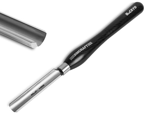 Cryo M42 3/4 Spindle Roughing Gouge for Wood Lathe with Handle12-1/2 Woodturning Chisel Tools.