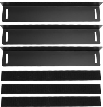 Jenngaoo Separador de Maletero, Tablero Organizador Trasero con Fijadores de Bucle, 3 Piezas de Acero al Carbono, Divisor de Maletero Universal Ajustable para Automóvil, Viaje, Equ