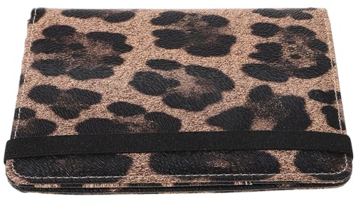Tofficu Portafoglio per Passaporto da Viaggio con Protezione Rfid in Pu Leggero con Stampa Leopardata Elegante e Scomparti Multipli per Carte, Adatto a Uomini e Donne