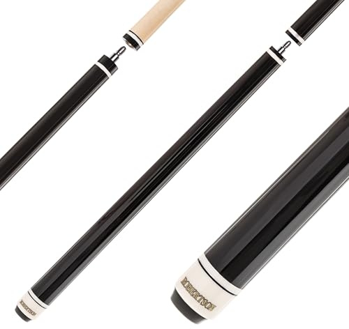 Robertson Break & Jump Queue, für Power Anstoß und Jump-Shot, Profi-Pool-Cue, Ferrule und Tip 13,5 mm aus Bakelit, extrem hartes Oberteil, 3-TLG. Quick Joint