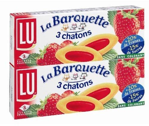LU BARQUETTE - Barquette Fraise 240G - ( Lot De 4 )