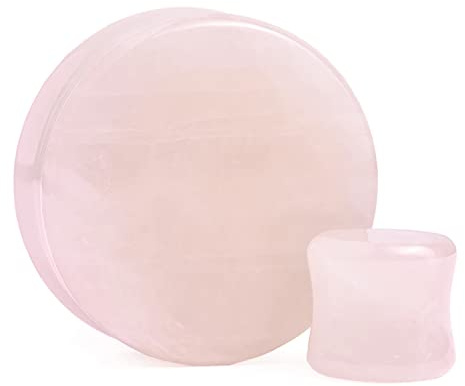 Mätare opal öronproppar piercing smyckesset dubbel utsvängning sadel töjning gages tunnlar expanderare 5 mm-25 mm, AAA-4g(5mm), Opal, Ingen ädelsten