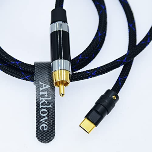 Cavo da USB c a coassiale da maschio tipo c a digitale coassiale interfaccia audio RCA femmina adattatore filo spdif per amplificatore dac amplificatore audio preamplificatore DSD64 dsd128 192K