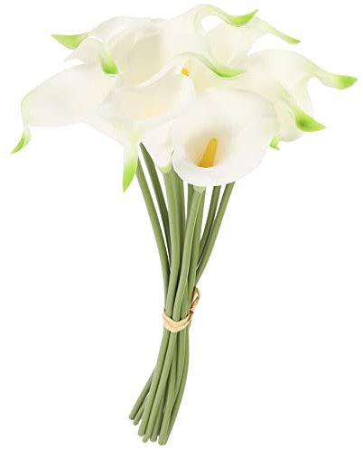 Warmhm 10stücke Teiliges Künstliche Blumenarrangements Mit Calla Lilien Für Heimdekoration Realistische Fake Blumen Für Tisch Hochzeit Feier Und Innenräume