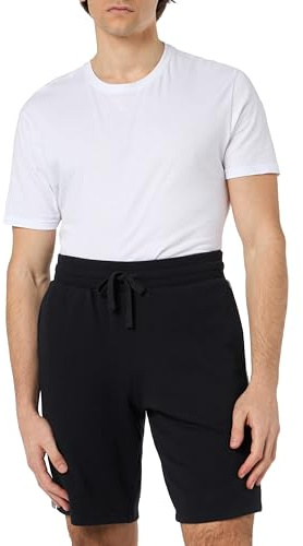 EMPORIO ARMANI Men's Iconic Terry Loungewear Bermuda Shorts, BLACK, L