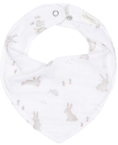 Little Dutch Lätzchen Bandana Dreieckstuch Halstuch Baby Kleinkind Baby Bunny weiß/beige - Newborn Naturals