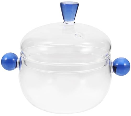 PRETYZOOM Coperchio Per Pentola Da Cucina Casseruola Pentola in Coperchio Per Stufato Cucina 350 Ml Doppi Manici