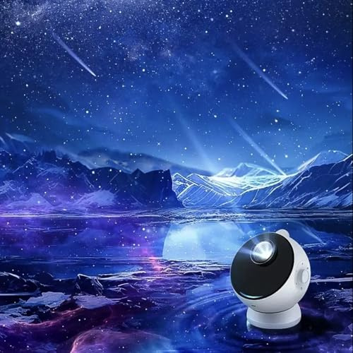 Projecteur de galaxie et planétarium avec étoiles filantes pour enfants et adultes, 12 disques en qualité HD, projection de galaxies, étoiles, planètes et nébuleuse spatiale