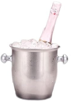 ATMRC Eiskübel Eiskübel aus verdicktem Edelstahl for Partys, Hausbar, kühles Bier, Eiskübel mit großer Kapazität, hält es kalt und trocken Kühler (Color : Small 2l)