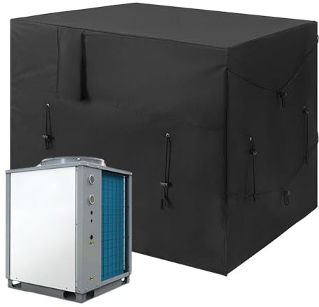 Housse de pompe à chaleur - Housse de chauffage de piscine pour unité extérieure - Housse de protection universelle pour meubles d'extérieur - Pour climatisation, piscine, chauffage