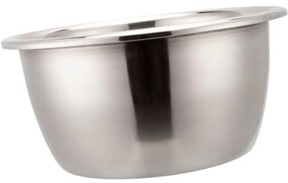 Colcolo Lavabo de Acero Inoxidable para Lavar la Ropa, Cuenco para Hornear Cubiertos, Cuenco Multiusos para Platos, Cuenco para empanizar Verduras, Frutas, 45CM