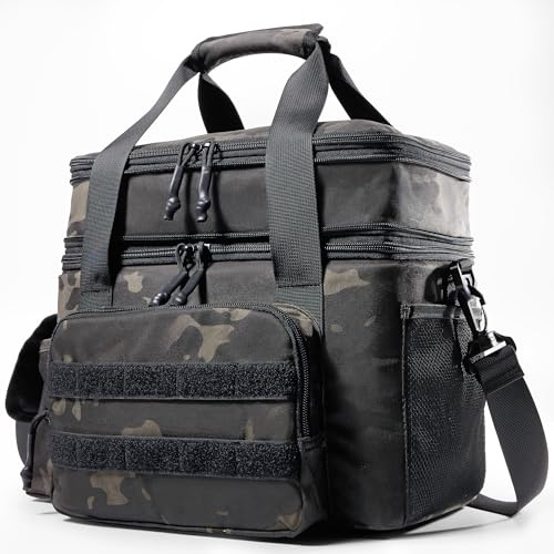 1TG Tactical Borsa Pranzo Isolata 18L-26L, Lunch Bag Termico Espandibile Impermeabile con Tracolla, Riutilizzabile per Lavoro, Viaggi, Campeggio, Picnic, Spiaggia