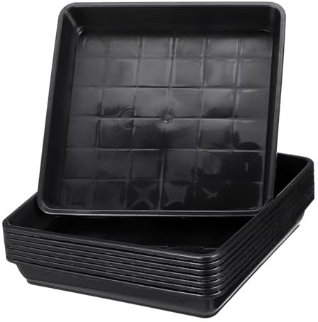 POPETPOP 8piezas Bandeja De Plástico para Bonsáis Cuadrada Bandeja Inferior De Plástico para Flores para Jardinería Unidades Prácticas