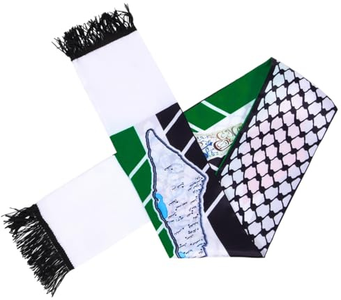Beaupretty Palästina Keffiyeh Schal Herren Halstuch 59X5.7 Traditionelles Palästinensisches Tuch Für Alltag Und Outdoor Vielseitiges Accessoire Mit Weichem Tragegefühl