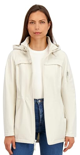 HFX Women's Softshell Jacket – Lightweight 3-Layer Bonded Transitional Jacket, Water-Resistant, Wind-Resistant, Fleece Lined, Bone, XX-Large