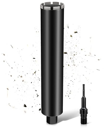 Punta diamantata L460 mm, attacco 1 ¼ UNC, diametro 83 mm, con Turbo | con SDS-Plus, 2200 giri/min, per trapani nucleari, corona, trapano a secco, corona per calcestruzzo, muratura, pietra granito