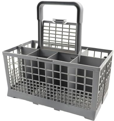 Multifunctional Dishwasher Basket Universal Foldable Cutlery Holder Accessory Knife And Fork Storage(1PC Gray)