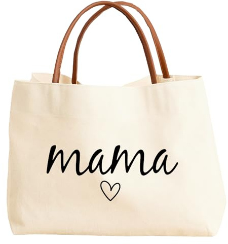 Geschenke für Mama Canvas Tragetasche Mom Bag Beste Mama Geschenk Tasche Einkaufstasche Baumwolltasche Stoffbeutel Shopper Damen Tote Bag Geschenkidee für Mutter zum Geburtstag Muttertag Weihnachten