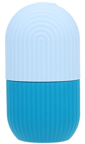 LIFKOME Molde para Rodillo de Hielo Facial de Silicona 1 Unidad Tamaño Medio para Masajeador Facial Mujeres Cuidado Piel Uso Diario Color Azul Claro