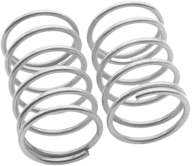 Molla di compressione in acciaio inox 316, Diametro filo 2mm Diametro esterno 17mm Lunghezza 30mm, 10 pezzi, Argento, 2x17x30mm