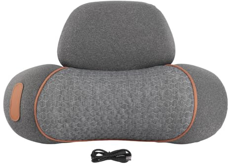 MIMEITOPA Heated Neck Pillow, USB-Powered Memory Foam Support, Soothing Heat Relief for Shoulders and Back, Adjustable Temperature Settings, Washable Cover