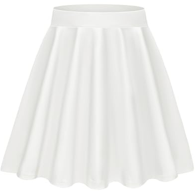 Lovasy Jupe Courte Femme Sexy Mini Jupe Plissée Short Évasée A-Ligne Basique Jupe Patineuse Elastique pour Fête Bureau Campus Quotidien