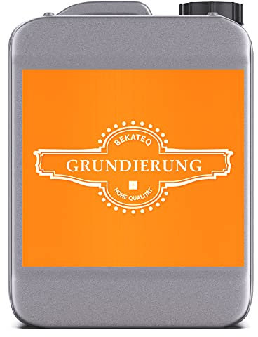 BEKATEQ Grundierung, 10l farblos I Tiefengrund für innen & außen I Haftgrund für Boden, Beton, Holz I Putzgrundierung schnelltrocknend, geruchsarm & lösemittelfrei BE-518