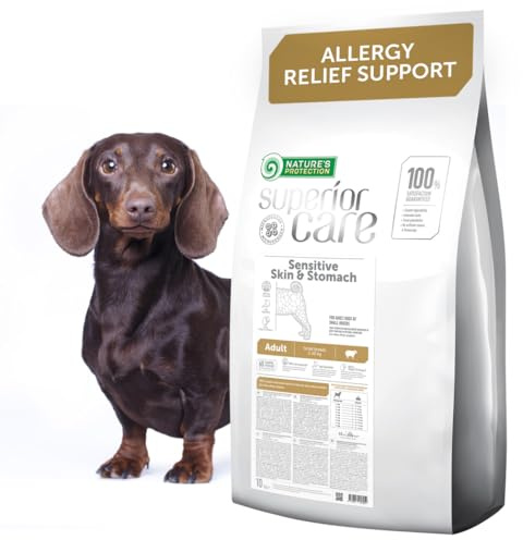 Nature's Protection Superior Care Sensitive Hundetrockenfutter, Lamm 10 kg | Formel für empfindliche Haut & Magen, Verdauungsschonend, Hypoallergen, Getreidefrei, Erwachsene Hunde aller Rassen