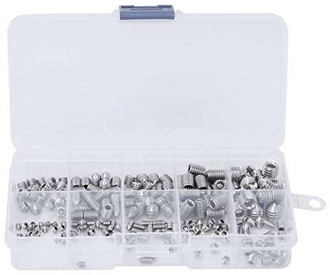 Viti di fermo, 200Pcs Vite senza testa Punta conica Esagono incassato Acciaio inossidabile per strumenti di precisione M3/M4/M5/M6/M8