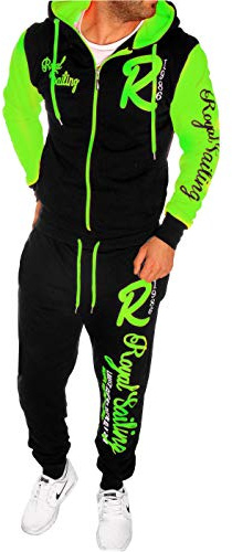RMK Herren Fitness Jogginganzug Sportanzug Trainingsanzug A. Royal Sailing (XXL, Grün)