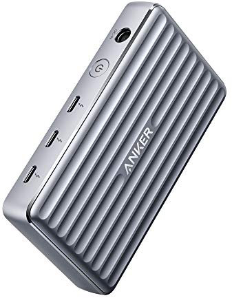 Anker PowerExpand 5-in-1 Thunderbolt 4 Mini Dock,85W Höchstleistung für Laptop,15W für Smartphones,8K@30Hz Display oder 4K@60Hz duales Display,USB 3.1 Gen 2 Port, für MacBook Pro/Air und mehr Black