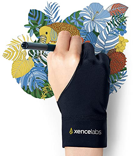 XENCELABS, Draw Glove for Glove Tablet, 2-Finger Draw Size S