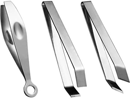 TOPBATHY Ingrown Hair Removal Tweezers Poultry Hair Remover Stainless Steel Tweezers Fish Bone for Chicken