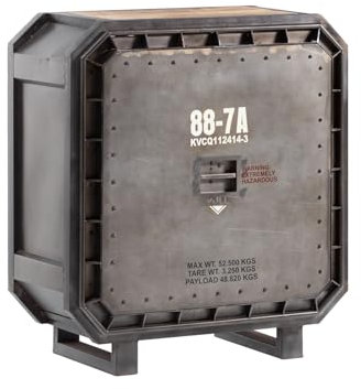 Woodkings Bartresen Barkley I Bartheke BxH 100x110cm Industial Design I Konsolentisch mit Flaschenregal I Metall Mangoholz I Hausbar I Barschrank I Barregal