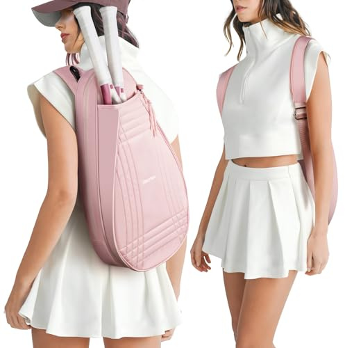 ARCFOX Tennisschläger-Tasche, 2-in-1, große Kapazität, Tennisschläger-Rucksack für Damen und Herren, wasserabweisend, leicht, für Pickleball-Paddel, Badminton-, Squash-Schläger, nur 0,64 kg