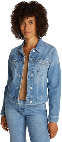 Tommy Hilfiger Donna Giacca in Jeans Uma Slim Fit, Blu (Uma), 42