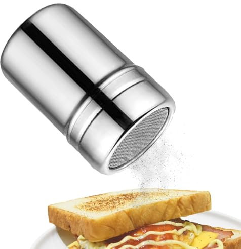 Mehlstreuer | Mehlzucker-Salzstreuer | Mehlpulverstreuer | Staubwedelflasche | Puderzucker Salz Kakaomehl Kaffee Streuer Sieb | Pulverstreuer