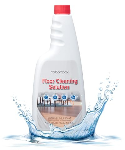 roborock 480ml Original Cleaning Solution for roborock Saros 10/ Saros Z70/ QV 35S/S8 MaxV Ultra/Qrevo Series/Q Series/ robot vacuum, Floor Cleaning Agent, No Foaming and Sreaking, Concentrate 1:200