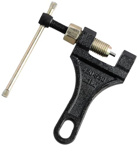 Gudalea Motorrad Kettenentferner, Universal Nietwerkzeug für Motorräder, Fahrräder und Traktoren, Schwarz, Kohlenstoffstahl