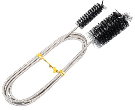 200cm Flexible Tube Pipe Cleaning Brush With Double Head Nylon Bristles for Shower and Aquarium Drain Holes