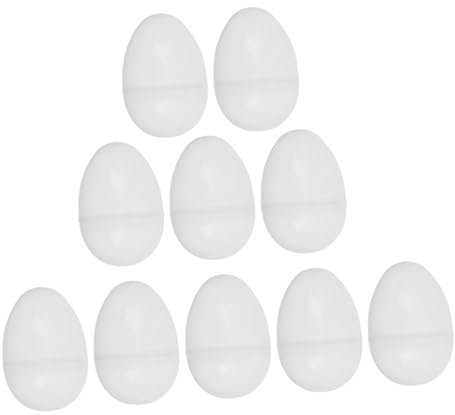 COSMEVIVI 10pcs Clear Fillable Plastic Easter Eggs Transparent DIY Ornaments for Boys and Girls for Easter Party Favors Arts Crafts Activities and Creative Decorating