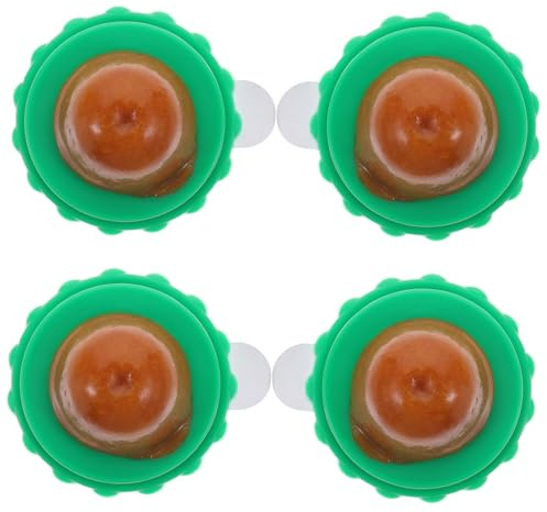 Yardwe Piruletas De Hierba Gatera para Gatos Interactivas, Golosinas Comestibles Vitaminas, 4 Piezas, Snack Saludable para Gatitos y Ejercicio Oral Hogar