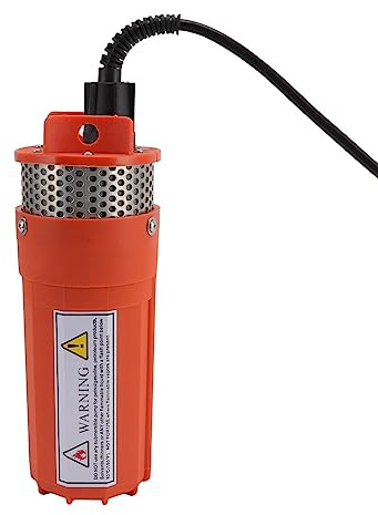 Haofy Pompe à Eau de Puits Submersible 12 V CC, Débit de 6,5 L/min avec Déconnexion Rapide pour Systèmes de Batterie Solaire, Irrigation d'étang, Utilisation de Cabine à Distance