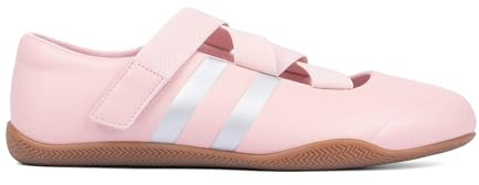 Tigeridea Pink Sneakers for Women Business Casual Tennis Shoes Pink Ballet Flats Mary Jane Shoes Women's Fashion Slip On Sneakers Size 8.5